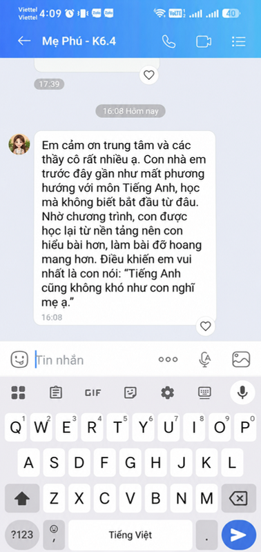 Phản hồi phụ huynh về việc con học lại từ nền tảng